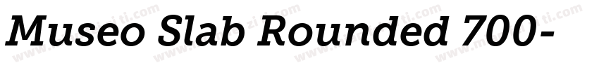 Museo Slab Rounded 700字体转换